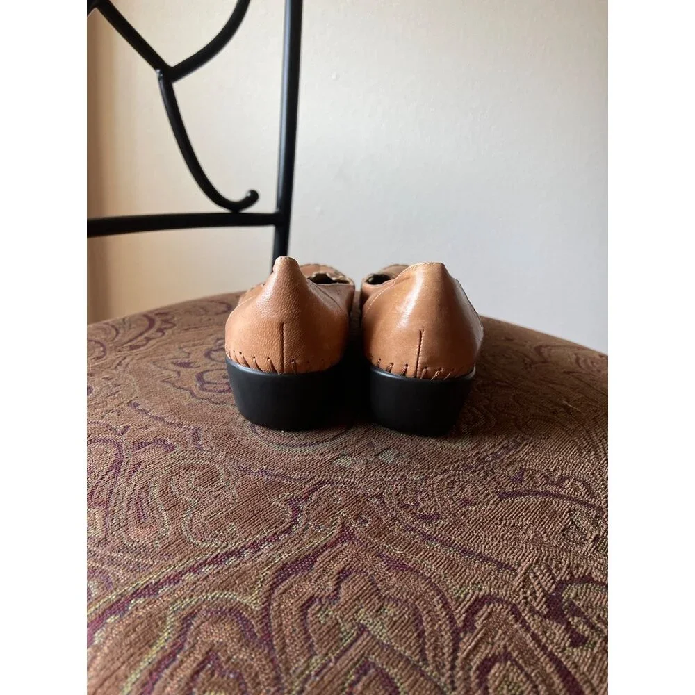 Easy‎ Spirit Womens Shoes Size 7 1/2 Brown Genuine Leather